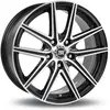 Jante Aluminium Racer 15 Pouces Noir Satin Face Polie
