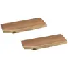 Hellin Lot de 2 etagère murale rectangulaire en bois d'acacia l70