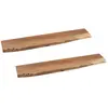 Hellin Lot de 2 etagère murale rectangulaire en bois d'acacia l115