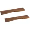 Hellin Lot de 2 etagère murale rectangulaire en bois d'acacia l115