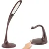 Lampe de Bureau Fishtec led Inclinable Commande Tactile Effet Bois