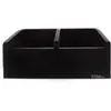 ENOVA VINYLE BAC 45T BL - Meuble noir pour vinyles 45 tours