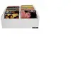 ENOVA VINYLE BAC 45T WH - Meuble blanc pour vinyles 45 tours