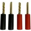 Lot de 4 fiches bananes Enova Hifi FBAN 100 RB pour enceintes Hi-Fi