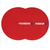 Paire de feutrine Yourban Dj YS 220 R Rouge pour platines vinyles