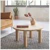 BOIS DESSUS BOIS DESSOUS ALDO  Table basse en teck massif ronde Berah Getah