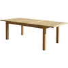 Berah Getah Table de jardin teck recyclé extensible