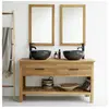 BOIS DESSUS BOIS DESSOUS MARLI  Meuble de salle de bain en teck massif 135 cm Berah Getah