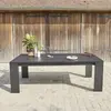 BOIS DESSUS BOIS DESSOUS IBIZA  Table de jardin en aluminium noir 6 places Berah Getah