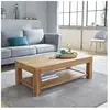 BOIS DESSUS BOIS DESSOUS BOSTON  Table basse en teck massif double plateau 120 cm Berah Getah