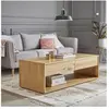 BOIS DESSUS BOIS DESSOUS TILO  Table basse en mindi massif 140 cm Berah Getah
