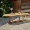 Berah Getah Table de jardin en teck brut qualite gra