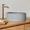 BOIS DESSUS BOIS DESSOUS Berah Getah - Vasque tambour en béton naturel 37 cm