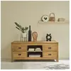 BOIS DESSUS BOIS DESSOUS BOSTON  Meuble TV en teck massif 120 cm Berah Getah