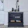 BOIS DESSUS BOIS DESSOUS LONDRES  Commode en acajou massif et teck 95 cm Berah Getah
