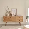 BOIS DESSUS BOIS DESSOUS SACHA  Commode en mindi massif 180 cm Berah Getah