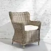 BOIS DESSUS BOIS DESSOUS ATLANTIC  Fauteuil en rotin naturel Berah Getah
