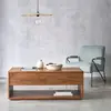BOIS DESSUS BOIS DESSOUS MILO  Table basse en mindi massif finition noyer Berah Getah