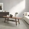 BOIS DESSUS BOIS DESSOUS MILO  Table basse en mindi massif finition noyer Berah Getah