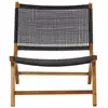 BOIS DESSUS BOIS DESSOUS LINA  Fauteuil en teck massif et tissage Berah Getah