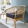 BOIS DESSUS BOIS DESSOUS PAOLA  Fauteuil en rotin, coussin inclus Berah Getah