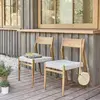 BOIS DESSUS BOIS DESSOUS Berah Getah - Chaise de jardin en teck massif et cordage beige (lot de 2)