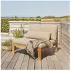 Berah Getah Fauteuil de jardin en teck massif