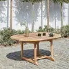 BOIS DESSUS BOIS DESSOUS MIDLAND  Table de jardin en teck massif extensible ovale 6/8 places Berah Getah