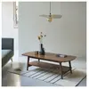 BOIS DESSUS BOIS DESSOUS Table basse en mindi massif finition noyer double plateau 130 cm