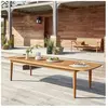 BOIS DESSUS BOIS DESSOUS Table de jardin  en teck recyclé massif extensible 10/12 places