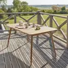 BOIS DESSUS BOIS DESSOUS APRIL  Table de jardin en teck massif 4/6 places Berah Getah