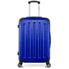 bluestar - valise weekend abs/pc tunis 4 roues 65 cm - marine