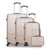 HERO - Set De 4 Valises CORONADO-C 75 cm 4 Roues - rose dore