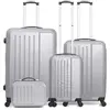 SWISS KOPPER Hero - 3 Valises 4 roues Vesuvio-C 32/49/59/71 cm & Vanity argentées T.U