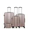 Hero - 3 Valises 4 roues simples Lipari-C 30/55/65/75 cm & Vanity rose doré T.U