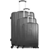 Set de 3 valises - HERO - ATLANTA - 4 roues - Gris foncé