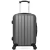 bluestar - valise cabine abs napoli 4 roues 55 cm - gris fonce