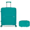 Obago - Valise Rigide Grand Format et Grand Vanity Vela Verts OS