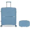 Obago - Valise Rigide Grand Format et Grand Vanity Vela Bleu Clair OS