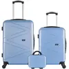 Wave Paris - Lot de 2 Valises weekend, cabine et Vanity Amazone bleu d...