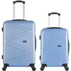 Wave Paris - Lot de 2 valises week-end et cabine Amazone bleu doré OS