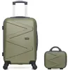 Wave Paris - Lot Valise cabine et Vanity Amazone kaki OS