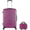 Wave Paris - Lot Valise weekend et Vanity Amazone prune OS