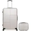 Hero - Lot Valise grand format et Vanity Coronado beiges OS