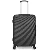 SWISS KOPPER Valise - WAVE PARIS - DANUBE - Weekend - 65 cm - 4 roues - ABS - Noir