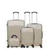 Set de 4 valises - WAVE PARIS - SELENGA-C - 4 roues - Beige