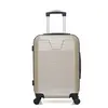 wave paris - valise cabine abs selenga 4 roues 55 cm - beige