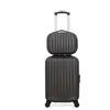 Set de 2 valises - WAVE PARIS - VOLGA-H - 4 roues - Gris foncé