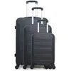 WAVE PARIS HERO - SET DE 3 ABS ELBE-A 70 cm 4 Roues - NOIR
