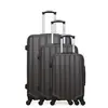 Set de 3 valises - HERO - HIMALAYA - 4 roues - Gris foncé